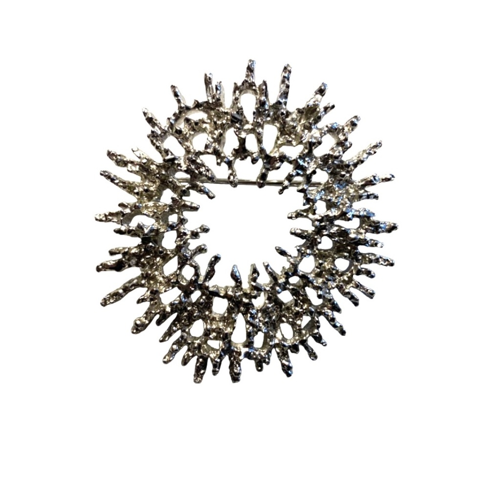 Vintage “Emmons” Silver Tone Brooch